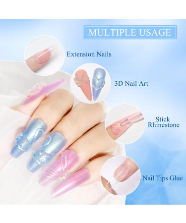MIZHSE Clear Builder Gel 30g - Hard Gel Extension Kit for Nail Art Design - Buy Online on GoSupps.com