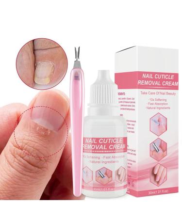 Cuticle Remover Cream - Nail Manicure Kit | 1.01fl.oz Instant Quick Absorption Gentle Softening Cuticle Moisturizer For Nail Art Nail Health Soydan