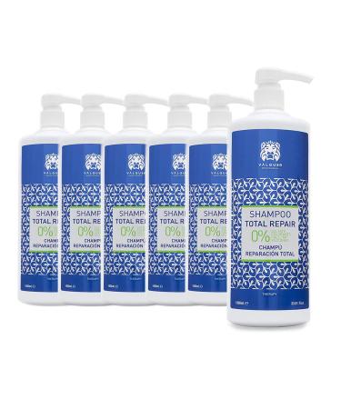 Valquer Profesional Total Repair Zero% Shampoo - Damaged and dry hair 1000 ml 6 pack