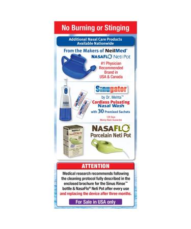 NeilMed Sinus Rinse Kit - Effective Nasal Rinse for Complete Sinus Relief - Buy Online on GoSupps.com