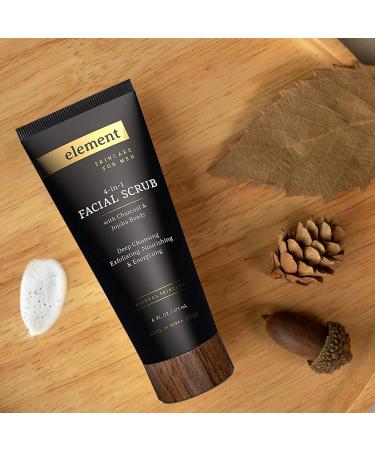 Element Charcoal & Jojoba Beads Exfoliating Face Scrub for Men - Deep Cleansing Removes Dead Skin & Impurities - Cruelty-Free Korean Skincare for All Skin Types - Buy Online on GoSupps.com