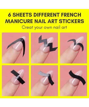 Makartt 12pcs Clear Silicone Nail Stamping Kit for French Manicure - Buy Online on GoSupps.com