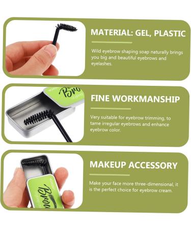 CANIGHT 3 Sets Natural Mascara Brow Shaping Soap Makeup Accessory Eyebrow Styling Soap Gel Texture - Buy Online on GoSupps.com