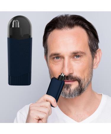 Rechargeable Waterproof Nose Hair Trimmer - Portable Multifunctional Ear & Nose Clippers - Cordless Precision Hair Remover in Navy Blue - Buy Online on GoSupps.com