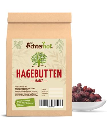 Rose hip dried 10kg |Natural entire rose hips without additives |Ideal for the production of jam and tea |Also suitable for horses and dogs |from Achterhof 10 kg (1 Pack)