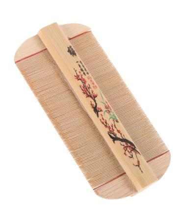 VILLCASE Peigne Fin Antipelliculaire en Bambou Naturel Dents Ultra-denses Double Face pour Toilettage Chien et Chat Soin Doux Cuir Chevelu Outil de D m lage Animaux de Compagnie