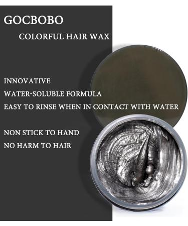 GOCBOBO Temporary Hair Colour Wax Washable Black Hair Dye Wax Men's Women's DIY Hair Wax for Party Cosplay Halloween 4.23 Oz light black - Buy Online on GoSupps.com