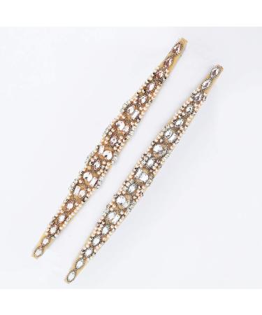 Inspirelle Handmade Imitation Pearl Beaded Elastic Headband - Pack of 5 | Fashionable Hairbands for Women, Girls - Buy Online on GoSupps.com