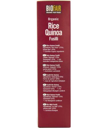 NIL Biofair Organic Fair Trade Rice Quinoa Fusilli 250g - Buy Online on GoSupps.com