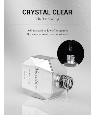 MelodySusie Gel Top Coat 15ml - No Wipe Glossy Finish Long Lasting for DIY & Nail Salon | Best Gel for Clear & Acrylic Nails - International Shipping Available - Buy Online on GoSupps.com