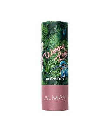Lip Vibes Lipstick with Vitamin E Oil & Shea Butter by Almay  Matte Finish  Hypoallergenic  Worry Less  0.14 Oz