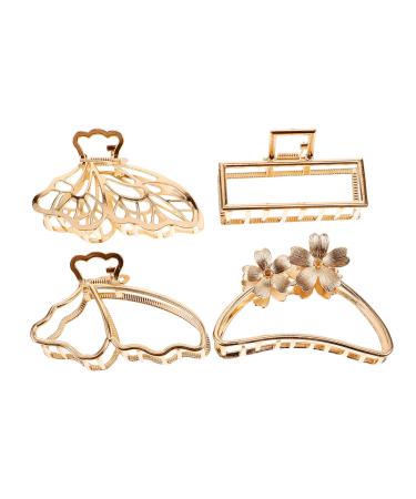 FRCOLOR Women Hair Clips Hair Clip Hair Pin Hair Barrettes Hair Claw Clips Metal Hairpin Square Bow Tie Alloy Hair Clips