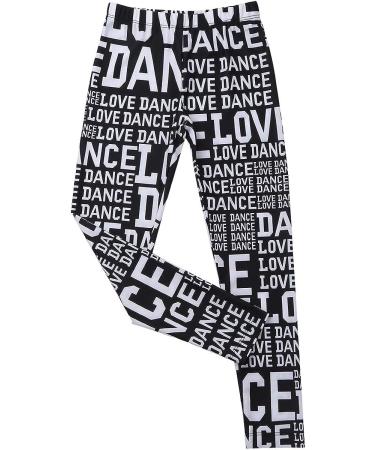 Moily Girls Love Dance Printed Legging Pants - Black&White - Size 10 - Buy Online on GoSupps.com