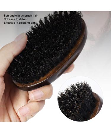 Premium Beech Wood Beard Brush for Men - Firm Bristles & Oval Shape | Ultimate Beard Care - Buy Online on GoSupps.com