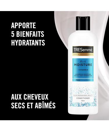 TRESemm Rich Moisture Shampooing et Apr s-shampooing pour cheveux secs et ab m s 400 ml + 400 ml - Buy Online on GoSupps.com