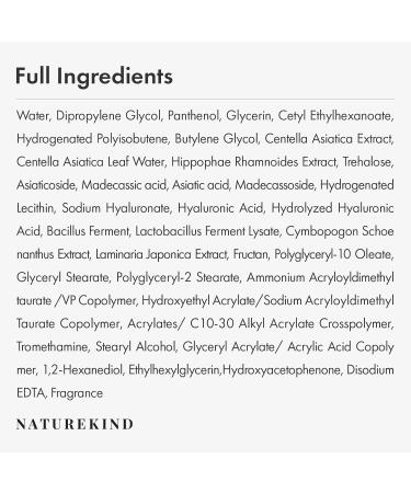 NATUREKIND Cica Panthenol Cream 50 000ppm Panthenol Centella Asiatica & Hyaluronic Acid Barrier Repair Moisturizer for Dry Sensitive Skin Korean Skincare 150g 5.29 oz. - Buy Online on GoSupps.com