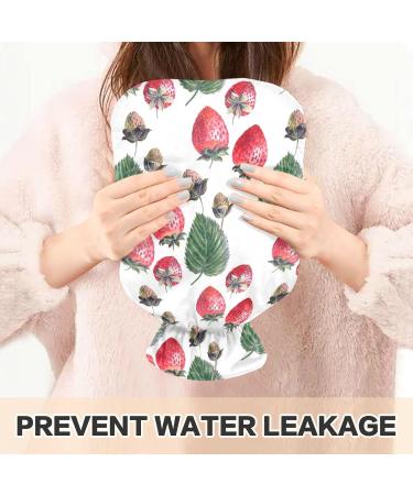 Naanle Strawberry Fruit Hot Water Bottle - 1L Transparent Heat Therapy for Pain Relief & Comfort - Buy Online on GoSupps.com