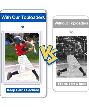 Sooez 35PT Toploader Card Protectors (32 Count) - Hard Plastic Sleeves for Trading Cards and Collectibles - Buy Online on GoSupps.com