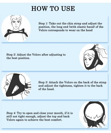 Anti Snore Chin Strap - Adjustable CPAP Device to Stop Snoring | Breathable Head Band for Better Sleep - Buy Online on GoSupps.com