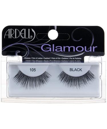 Ardell Glamour Fashion Lashes Black 105 - Pack of 3 - Buy Online on GoSupps.com