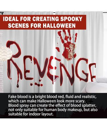 Realistic Halloween Fake Blood Spray & Gel Kit | Edible Washable SFX Makeup for Cosplay Zombie & Vampire Essentials - Buy Online on GoSupps.com