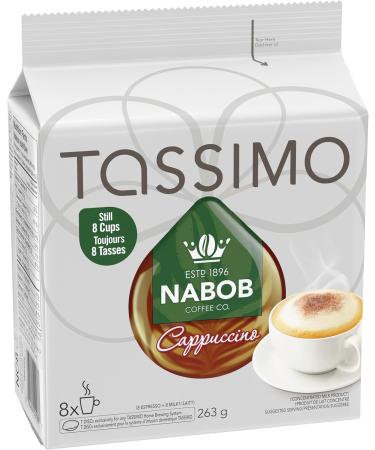Tassimo Nabob Cappuccino Coffee Single Serve T-Discs 263g (5 Boxes of 8 T-Discs) & Nabob Espresso Single Serve T-Discs 110g (5 Boxes of 14 T-Discs) - Buy Online on GoSupps.com
