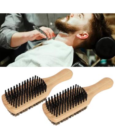 Jiawu Beard Brush - Double-Sided Ergonomic Bristle Brush for Home Salon & Pet Care | Skin-Friendly & Portable - Buy Online on GoSupps.com