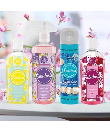 Fabulosa Antibacterial Disinfectant Spray 500ml - Lemon Lavender Scent - Multi-Surface Cleaner - Buy Online on GoSupps.com
