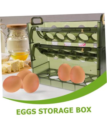 Alipis 30 Grid Egg Holder Capacity Container Plastic Storage Multilayer -layer Large Tray Fridge Holder Organizer Reusable 1 - Buy Online on GoSupps.com