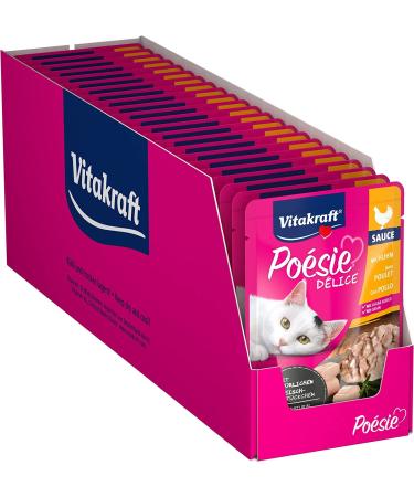 Vita power Po sie D lice cat food wet with chicken fillet in sauce for adult cats nutritionally coordinated without the addition of sugar and grain (23x 85g)