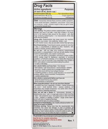 ROMPE PECHO Night Time (NT) Cold & Flu Relief Herbal Liquid Medicine for Nighttime Use with Honey and Eucalyptus Alcohol-Free 6 fl oz - Buy Online on GoSupps.com