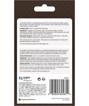 Living World Small Animal Bites with Quinoa (60gm) + Small Animal Drops - Multi-Mix Flavour (75g) - Buy Online on GoSupps.com