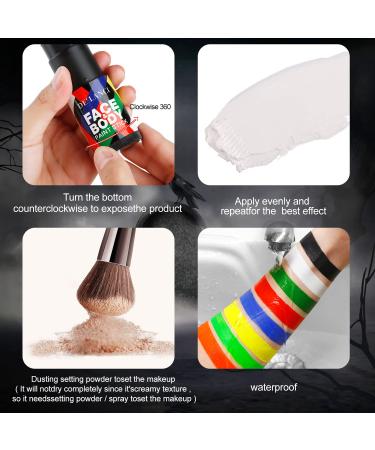 Buy Non-Toxic Clown White Face & Body Paint Stick - Blendable Makeup for SFX Halloween & Cosplay Parties | 0.75 Oz - Buy Online on GoSupps.com