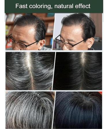  REPWEY 2 Box Xusheng Black Fruit Dyeing Cream Natural Fruit Hair Dye Plant Extract Hair Dye Essence Hair Dye Shampoo 3 in 1 with Comb for Men Women (Black) - Buy Online on GoSupps.com