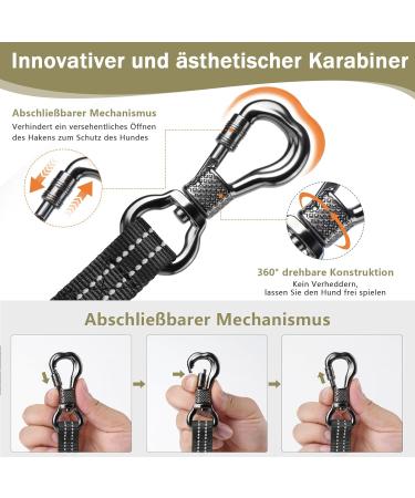 Xben Durable Dog Tow Lines - 3m to 33m Leash with Lockable Carabiner & Reflective Training Line for Medium to Large Dogs - Convenient Hand Loop - International Shipping - Buy Online on GoSupps.com