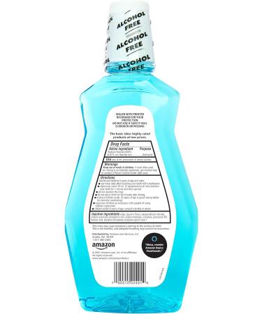 Buy Amazon Basics Anticavity Fluoride Mouthwash - Alcohol Free Refreshing Mint 1 Liter 4-Pack | International Shipping Available - Buy Online on GoSupps.com