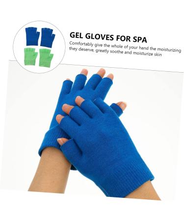 HAPINARY 2 Pairs Gel Gloves Hydrating Gloves Moisturizing Sleeping Gloves Skin Care Dry Skin Gloves Moisturizing Gloves Half Finger Moisturizing Hand Gloves Knitting Lotion Miss Daily Use 16X13X1CM - Buy Online on GoSupps.com