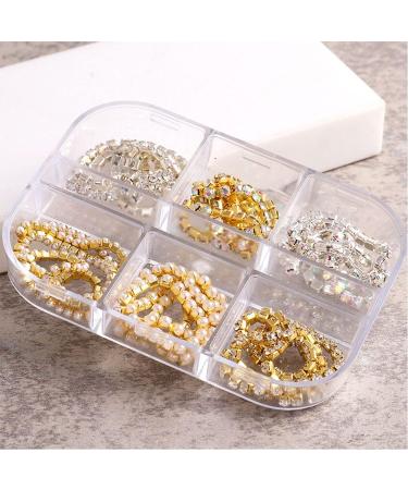 LANCHEN 3D Nail Diamonds Chains - Premium Metallic Nail Art Supplies & Glitter Jewels for Stunning Nail Designs - Buy Online on GoSupps.com