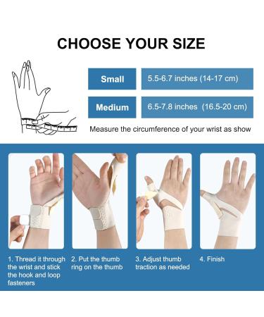 Ultrathin Thumb Brace for Arthritis & Carpal Tunnel - Pain Relief Support for Men & Women - Medium Trigger Thumb Splint Stabilizer - Buy Online on GoSupps.com