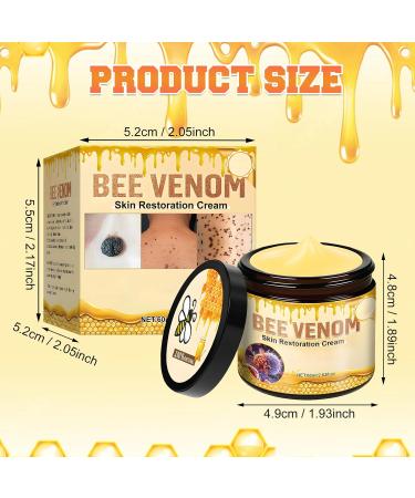 2PCS Bee venom Skin Restoration Cream Professional Bee venom Skin Treatment Cream Natural bee venom comprehensive cream Firming Moisturizing Reduces Imperfections for All Skin Types - Buy Online on GoSupps.com