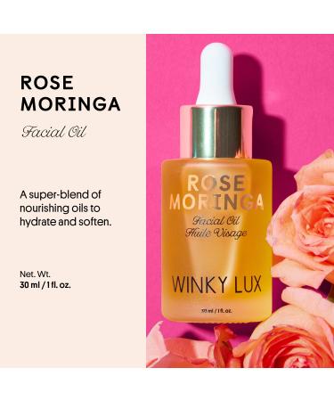 Winky Lux Rose Moringa Facial Oil | Anti-Aging Nourishing Glow Serum | Rosehip Oil for Even Skin Tone & Skin Barrier Support - International Shipping - Buy Online on GoSupps.com