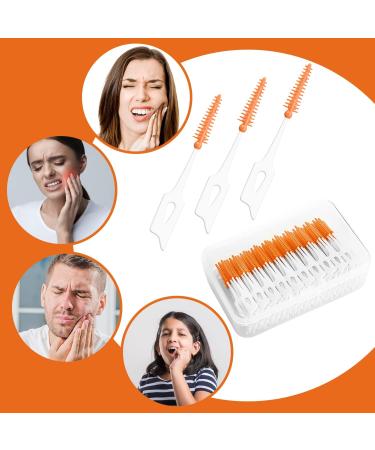 Dual-Use Interdental Brushes - 240 Pack | Silicone Tooth Floss Picks for Braces and Oral Cleaning - Buy Online on GoSupps.com
