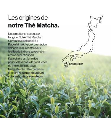 Organic Ceremonial Matcha Tea - Grown in Kagoshima Japan - Rich in Catechins L-Theanine and Antioxidants 100% Natural - 80g - Buy Online on GoSupps.com