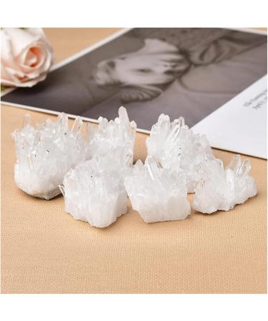 Crystal Rough Natural Crystal Cluster Raw Quartz White Clear Quartz Stones Gemstone Specimen Home Decoration Raw Gifts Raw Stones and Minerals (Color : Random Delivery Size : 10-20g) (Color : Random 30-40g Random Delivery - Buy Online on GoSupps.com