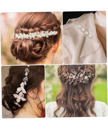 Anneome Decorative Rivets 150 Sets Pearl Claw Nails White Button Down Pearls Round Rivets Pearl Rivets Studs Clothing Mold 0.5X0.5X0.5CM White - Buy Online on GoSupps.com