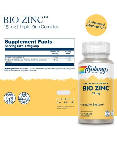 Bio Zinc - 100 Capsules with Zinc Picolinate & Synergistic Ingredients - Buy Online on GoSupps.com