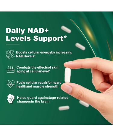 ROCXIIXA NAD+ Supplement - Nicotinamide Riboside 900 Mg Supplement for Men and Women Liposomal Nicotinamide Riboside Resveratrol for Focus Boost - 80 Capsules - Buy Online on GoSupps.com