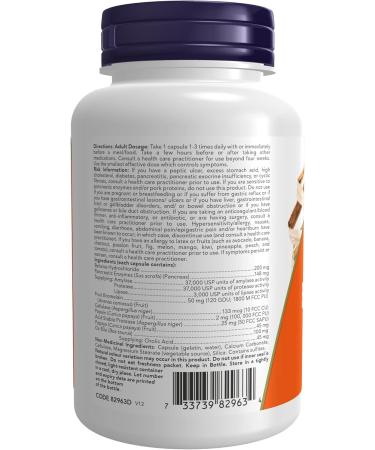 NOW Super Enzyme Capsules 180 Count & Foods Super Enzymes 90cap Capsules + Enzymes 90 Count (Pack of 1) - Buy Online on GoSupps.com