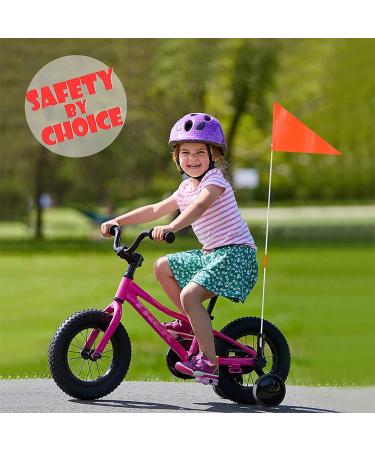 3PC Children's Bike Flag Set | Adjustable Safety Pennants for Bicycle Trailers & Kids' Bikes | Enhance Security & Visibility - Buy Online on GoSupps.com