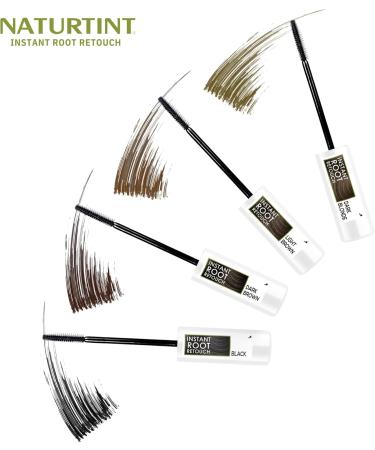 Naturtint | Temporary Touch-Up for Grey Hair & Roots | Convenient & Comfortable Brush | 98.5% Natural Ingredients | Black Color | 10ml - Buy Online on GoSupps.com